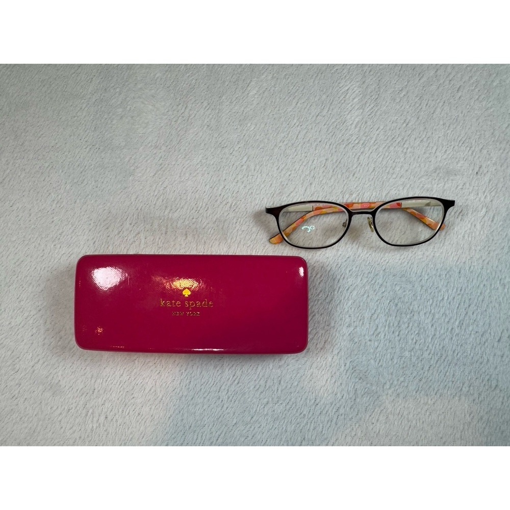 Kate Spade Kyla 0X27‎ Eyeglasses Black Pink Square Full Rim Frames 47-17-135